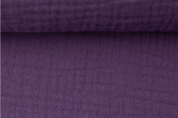 Musselin, Double Gauze, lila, 0,5 m